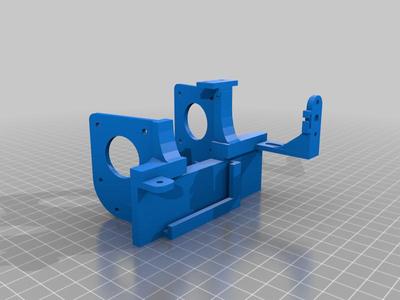 SV02 Dual Gear Direct Drive Extruder Mount With ADXL and BLtouch Mount.