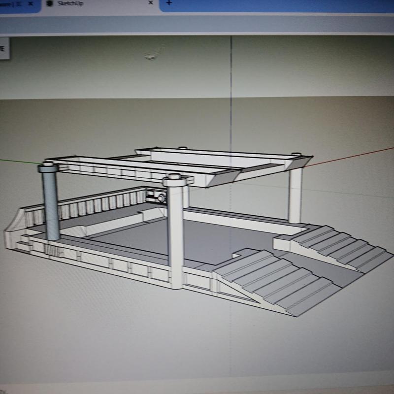 roogal dawn tank service and storage ramp wargaming terrain piece