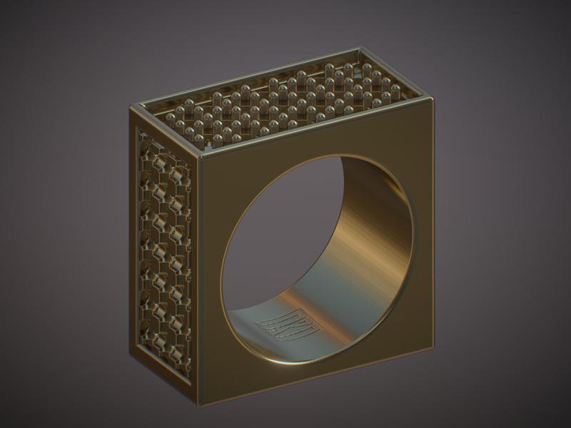 3 in 1 Pavé 2.5mm - Stone Setting Practice Ring