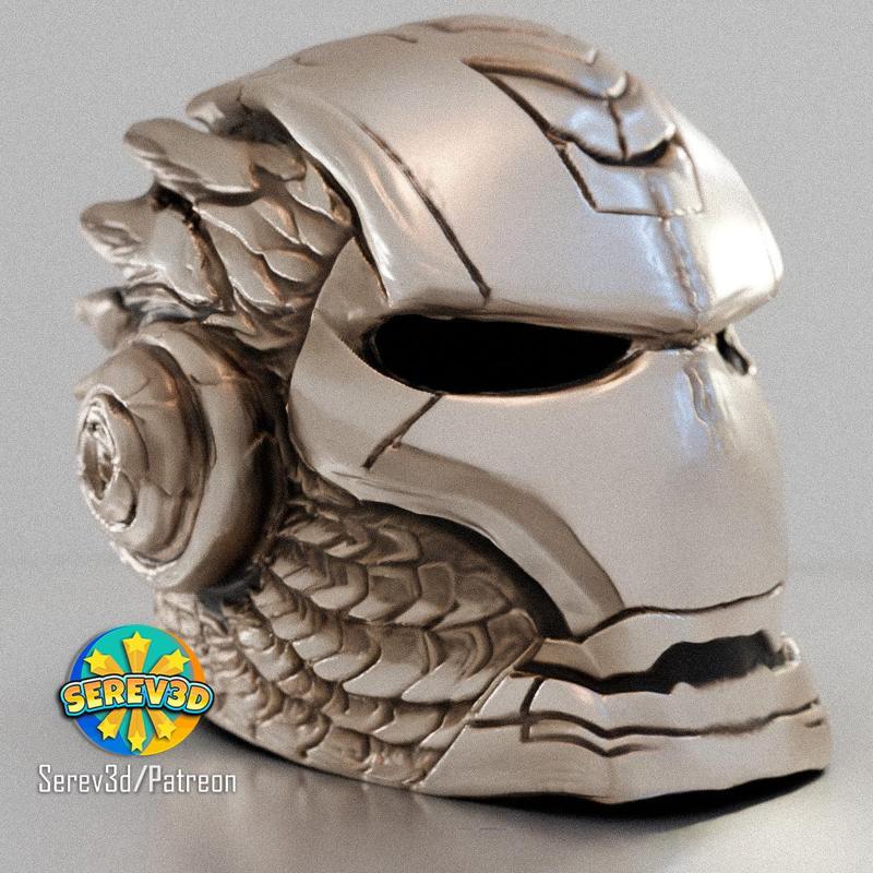 Iron Man Helmet - Dragonscale Wearable Cosplay - 3D Print STL/3MF