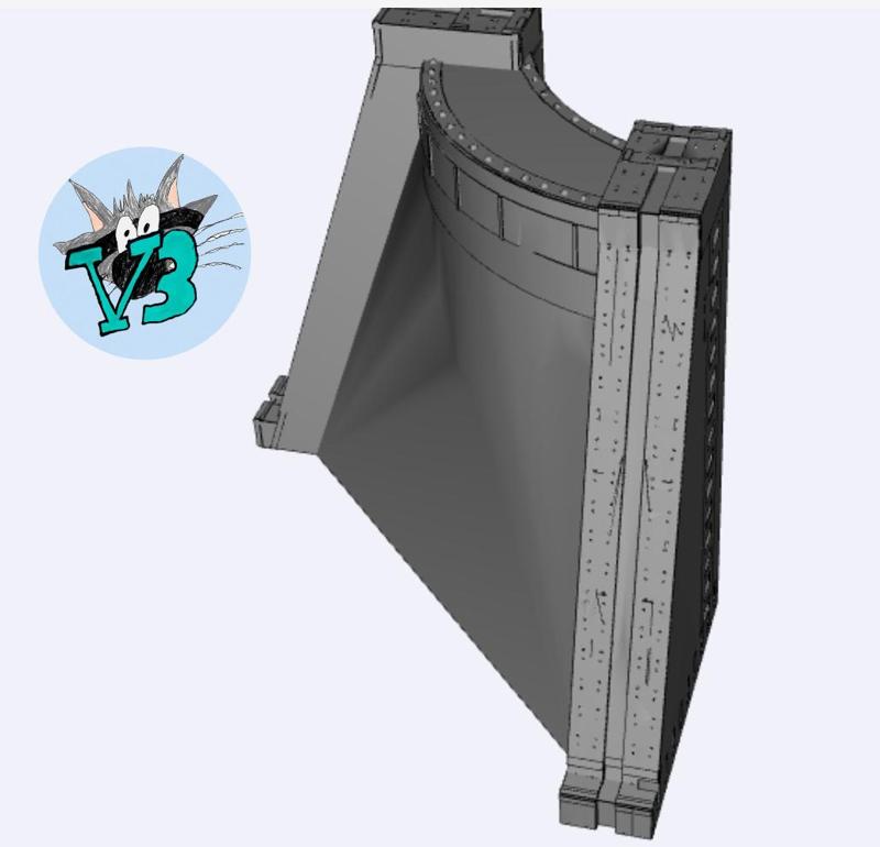 Industrial Gothic Curved Outer Wall (Blank)