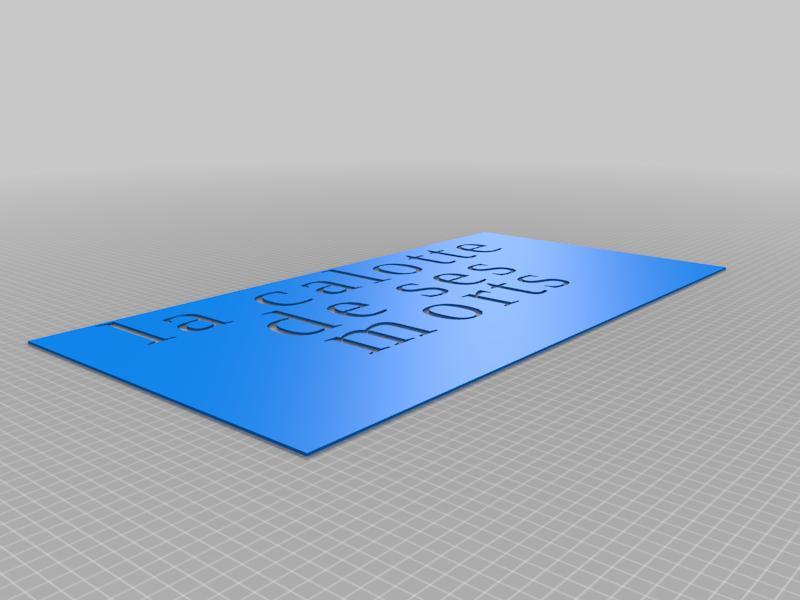 la calotte Customisable Stencil