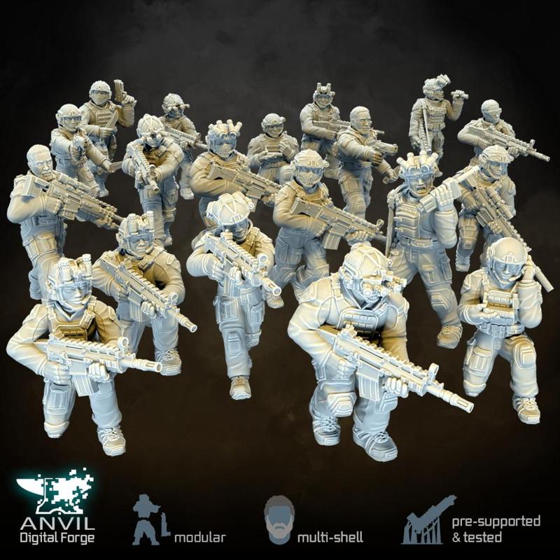 Modern Special Forces - Modular Infantry for Skirmish Tabletop Wargames
