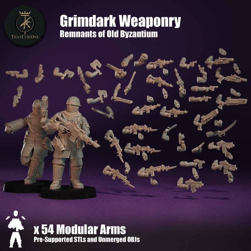 Remnants of Old Byzantium Grim Dark Weaponry - Presupported