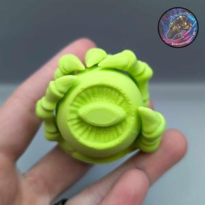 Skelly Claw Eye Ball Fidget Spinner Keychain