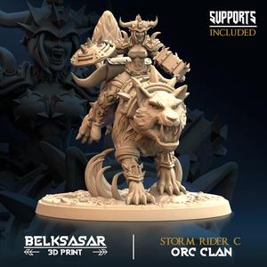 Orc and Wolf - Storm Rider C Variant 2