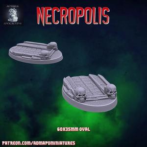 Necropolis 60*35mm Base (Pre-supported)