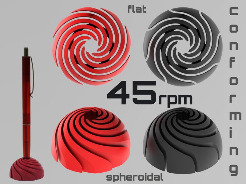 45 Record Adapter & Pen holder