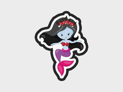 Halloween Vampire Mermaid Sit Cookie Cutter