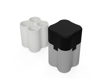 Slim 18650 Box for 4 batteries with magnet closure