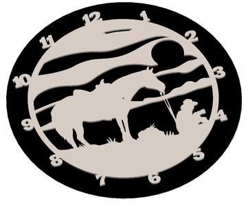 American Quarter Horse Clock Display. Take a look to my  other models and like them.