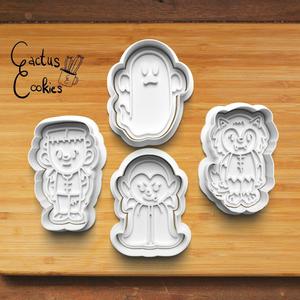 Halloween Monster Cookie Cutter set 0454