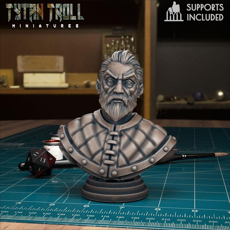Curse of Strahd - Urwin Bust [Pre-Supported]