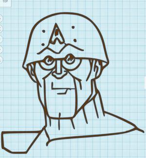 THE ACTION MAN - VENTURE BROS - WALL ART