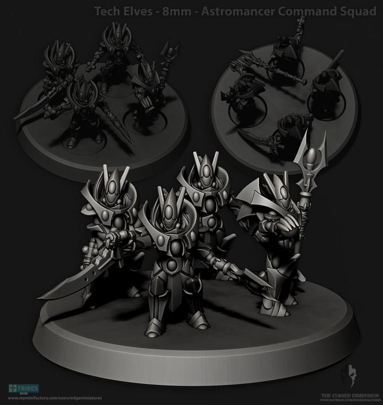Astromancer Command Squad - Tech Elves - 8mm