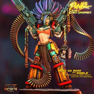 Bexy Da Boss Jailbird Heavy-Hitter Boss and her Pet Monkey