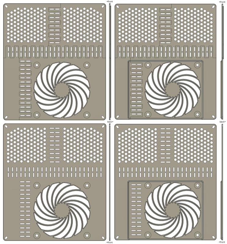 FlashForge Adventurer 3 bottom cover/lid for Noctua NF-A9x14 fan (92x92x14mm low-profile)