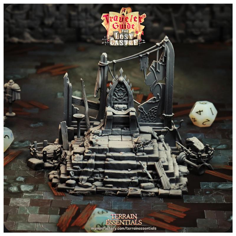 The Lost Castle Terrain - Throne (Pre-Supported)