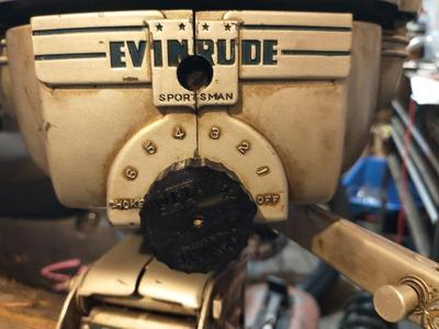 Carb Adjustment Knob for 1949 Evinrude Sportsman model 4425