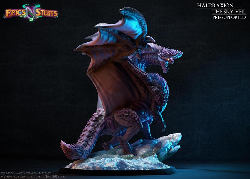 Haldraxion, The Sky Veil Miniature/Statue - Pre-Supported