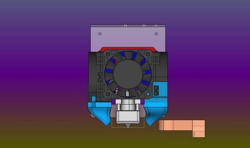 Creativity ELF NF-Crazy(Mosquito) hotend mount