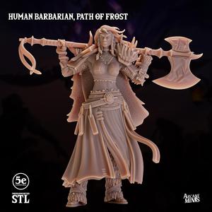 Human Barbarian Female, Path of Frost