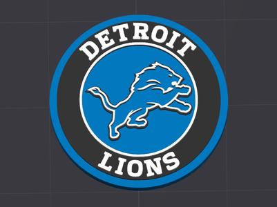 Detroit Lions Coin Medallion