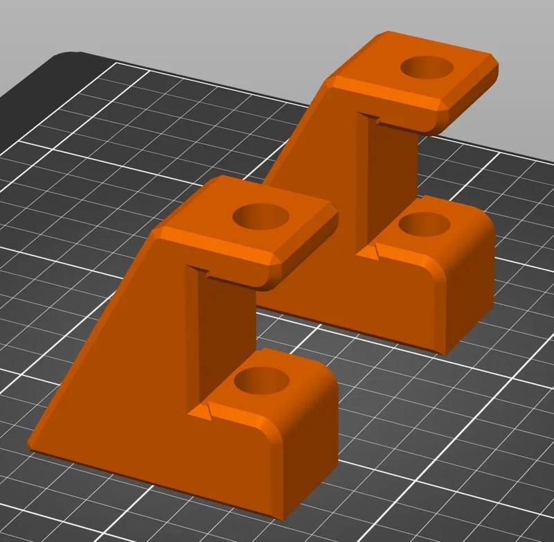 Wall/Ceiling mount bracket for a Braun 4 foot LED hanging shop light   