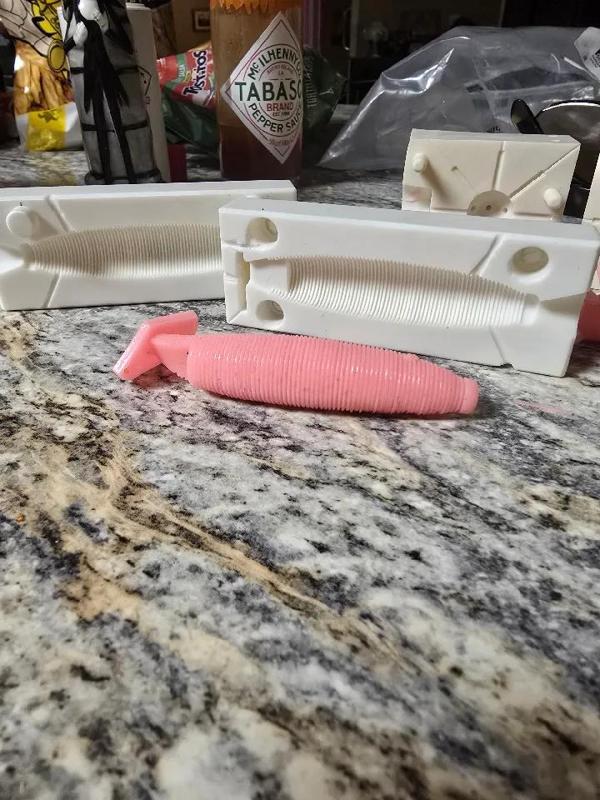 Enraged swimmer - 2 Pc Swim Bait mold   