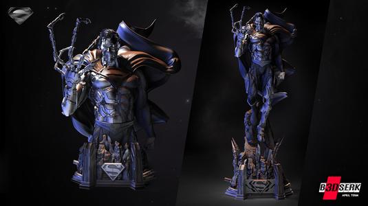 B3DSERK April term 2023: Superman Cyborg Bust 1/4 ready for printing