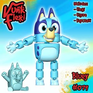 Bluey MultiColor Flexi Print-in-Place + Figure & Keychain