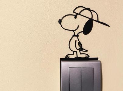 Snoopy Light Switch / Outlet Decoration – 3D Printable Model 22   