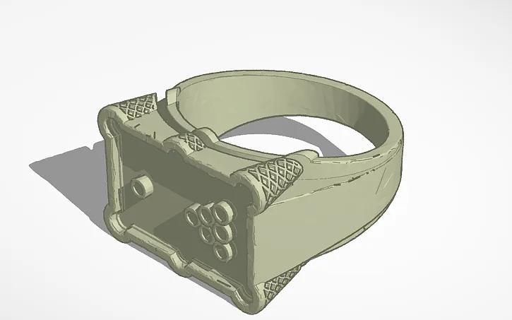 Billiard signet ring   