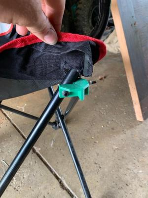 Camping Chair Base and Front Attachment
