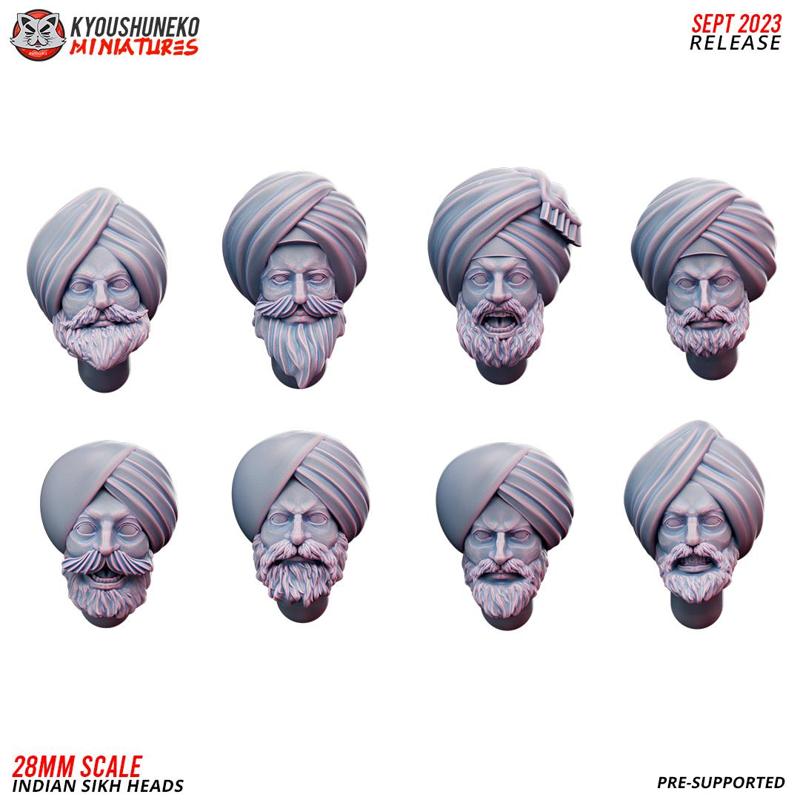 Heads - Indian Sikh Infatry ww2