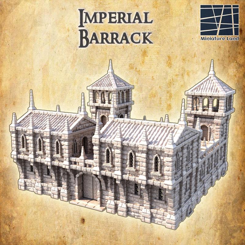 Imperial Barrack - Tabletop Terrain - 28 MM