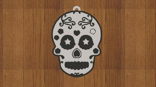 MEXICAN SKULL KEYCHAIN