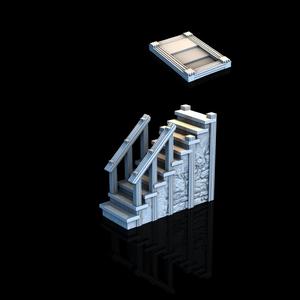 Stairs and Stairwell - Medieval Town Set