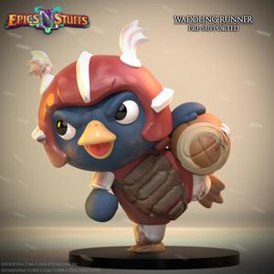 Waddling Runner Miniature - Pre-Supported