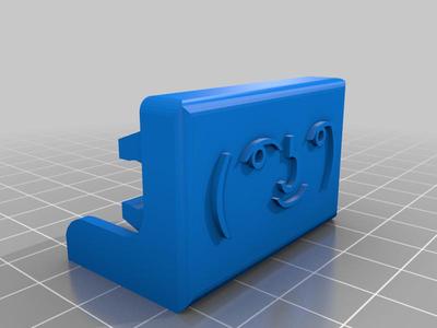 Ender 3 Pro Rail Cover, but with lenny face, remixed from project made by da_syggy