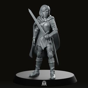 Sarah The Fearless Female Warrior Miniature