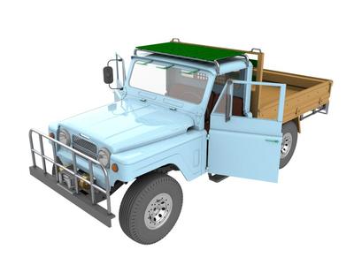 Nissan patrol G60 UTE colombia edition.1:10 scale model kit STL file
