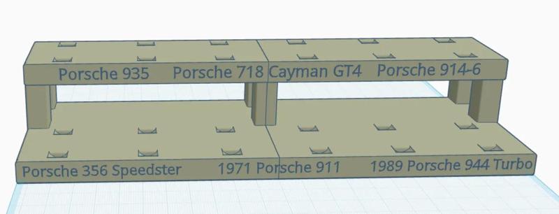 Hot Wheels Walmart Exclusive Porsche Set Display   