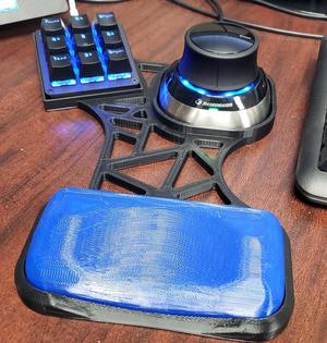 Wrist Rest for CAD 3Dconnexion SpaceMouse w/ 9 Button Extension