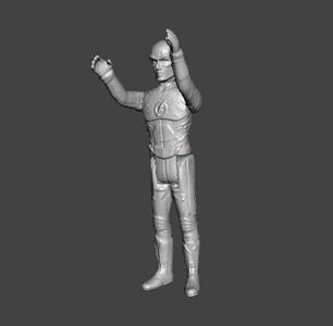 THE FLASH ACTION FIGURE KENNER STYLE 3.75 POSABLE ARTICULATED RETRO RETRO VINTAGE .STL .OBJ