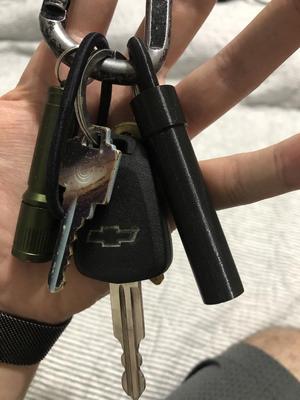 Keychain Cartridge Container