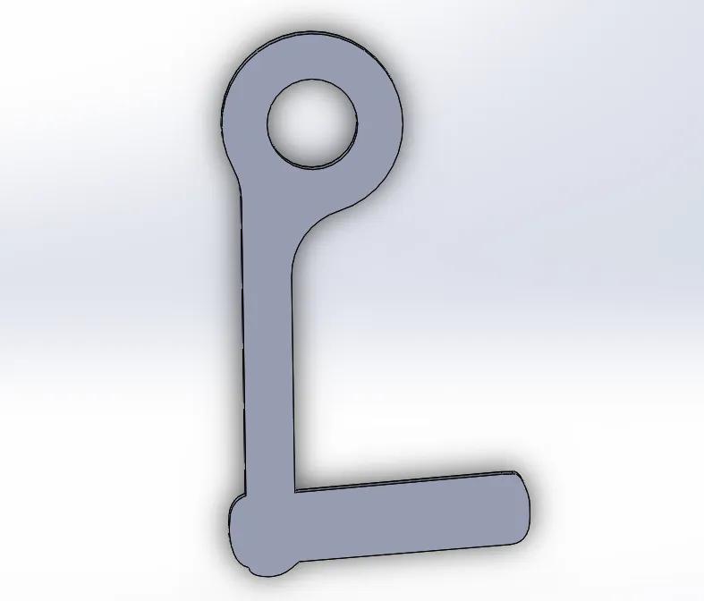Letter L Keychain   