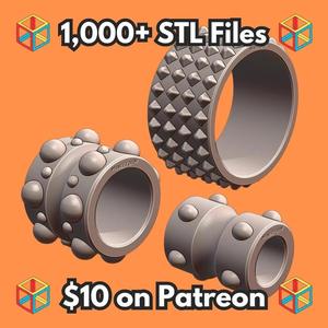 Assorted Size Textured Foam Rollers for Physical Therapy MineeForm FDM 3D Print STL File   