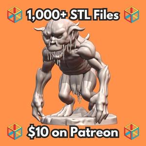 28mm DND Cunning Slimy Swamp Goblin Scout Fantasy Miniature MineeForm FDM 3D Print STL File   