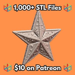 Holiday Festive Star Ornament with Snowy Texture for Christmas Decor MineeForm FDM 3D Print STL File   